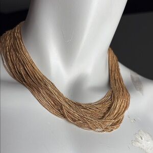 Elegant Gold Multi-Strand Necklace